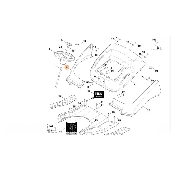 STIHL  Błotnik prawy 6170 706 6005